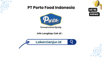 Lowongan Kerja PT Porto Food Indonesia Sukabumi Terbaru